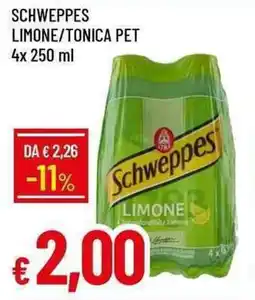 Galassia Schweppes limone/tonica pet offerta