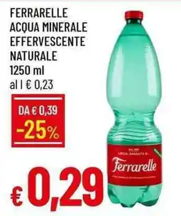 Galassia Ferrarelle acqua minerale effervescente naturale offerta