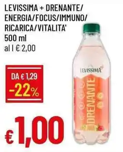 Galassia Levissima + drenante/ energia/focus/immuno/ ricarica/vitalita' offerta
