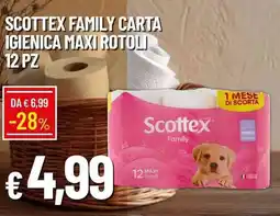 Galassia Scottex family carta igienica maxi rotoli offerta