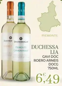 Eté Duchessa lia gavi doc roero arneis docg offerta