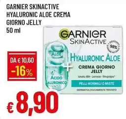 Galassia Garnier skinactive hyaluronic aloe crema giorno jelly offerta