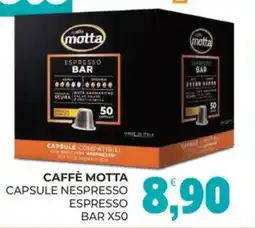 Eté Caffè motta capsule nespresso espresso bar x50 offerta
