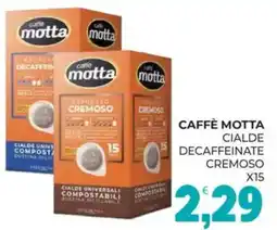 Eté Caffè motta cialde decaffeinate cremoso x15 offerta