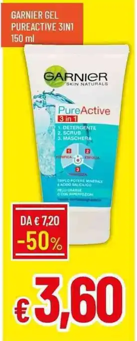 Galassia Garnier gel pureactive 3in1 offerta