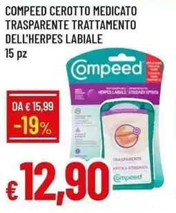 Galassia Compeed cerotto medicato trasparente trattamento dell'herpes labiale offerta