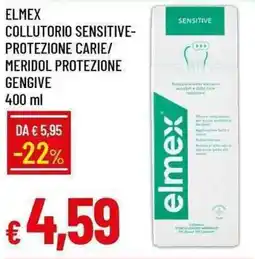 Galassia Elmex collutorio sensitive- protezione carie/ meridol protezione gengive offerta