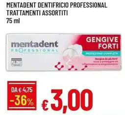 Galassia Mentadent dentifricio professional trattamenti offerta