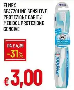 Galassia Elmex spazzolino sensitive protezione carie / meridol protezione gengive offerta