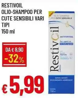 Galassia Restivoil olio-shampoo per cute sensibili offerta