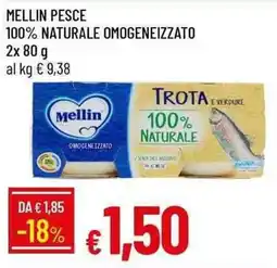 Galassia Mellin pesce 100% naturale omogeneizzato offerta