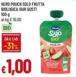 Galassia Hero pouch solo frutta biologica offerta