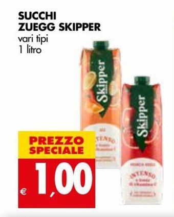 Tigros Zuegg Skipper Succhi 1 litro offerta