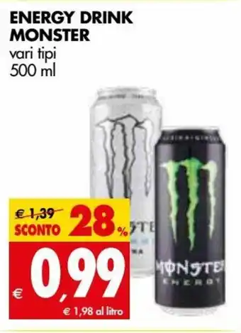 Tigros Monster Energy Drink 500ml offerta