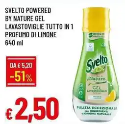 Galassia Svelto powered by nature gel lavastoviglie tutto in 1 profumo di limone offerta