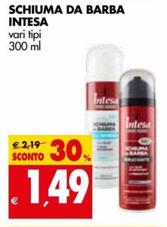 Tigros Intesa Schiuma da Barba 300ml offerta