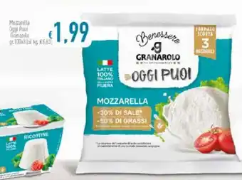 Famila Granarolo Mozzarella Oggi Puoi 100gr x 3 offerta