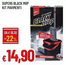 Galassia Super5 black mop kit pavimenti offerta