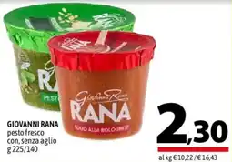 A&O GIOVANNI RANA pesto fresco con, senza aglio offerta