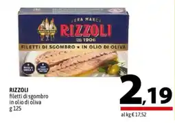 A&O RIZZOLI filetti di sgombro in olio di oliva offerta