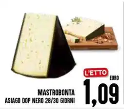 Al Discount Mastrobonta asiago dop nero 28/30 giorni offerta