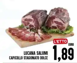 Al Discount Lucana salumi capicollo stagionato dolce offerta