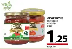 A&O ORTO D'AUTORE sugo vegan offerta