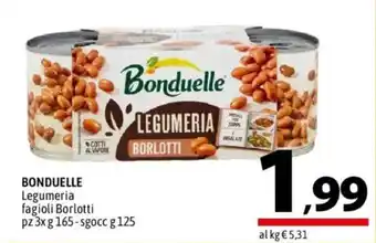 A&O BONDUELLE Legumeria fagioli Borlotti offerta