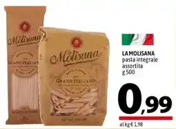 A&O LA MOLISANA pasta integrale offerta