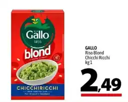 A&O GALLO Riso Blond Chicchi Ricchi offerta
