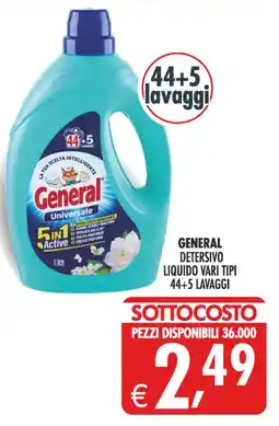 Deco Superstore General detersivo liquido offerta