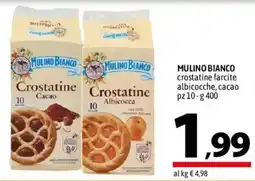 A&O MULINO BIANCO crostatine farcite albicocche, cacao offerta