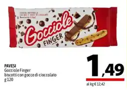 A&O PAVESI Gocciole Finger biscotti con gocce di cioccolato offerta