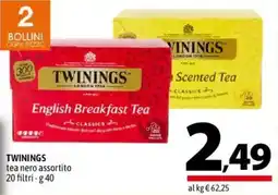 A&O TWININGS tea nero offerta