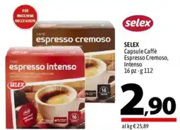 A&O SELEX Capsule Caffè Espresso Cremoso, Intenso offerta
