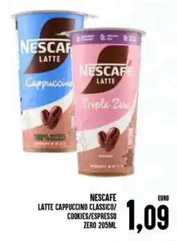 Al Discount Nescafe latte cappuccino classico/ cookies/espresso zero offerta