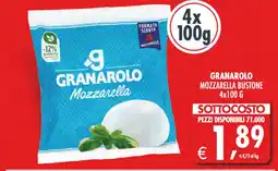 Deco Superstore Granarolo mozzarella bustone offerta