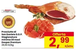 Interspar Prosciutto di San Daniele D.O.P. Stagionatura minima 20 mesi Despar Premium offerta