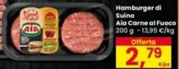 Interspar Hamburger di Suino Aia Carne al Fuoco offerta