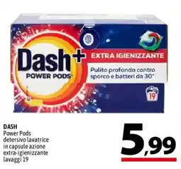 A&O DASH Power Pods detersivo lavatrice in capsule azione extra-igienizzante offerta