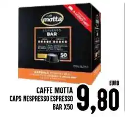 Al Discount Caffe motta caps nespresso espresso bar x50 offerta