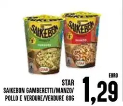 Al Discount Star saikebon gamberetti/manzo/ pollo e verdure/verdure offerta