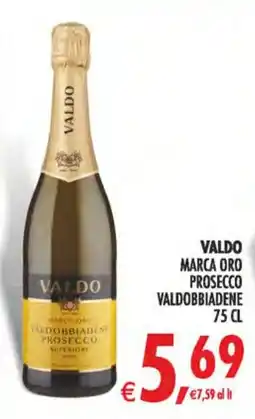 Deco Superstore Valdo marca oro prosecco valdobbiadene offerta