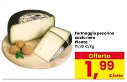 Interspar Formaggio pecorino cacio nero Pienza offerta