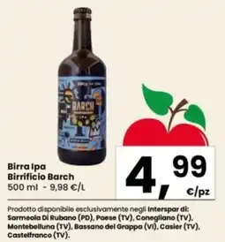 Interspar Birra Ipa Birrificio Barch offerta
