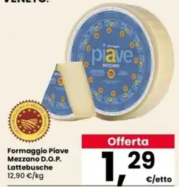 Interspar Formaggio Piave Mezzano D.O.P. Lattebusche offerta