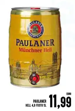 Al Discount Paulaner hell 4,9 fusto offerta