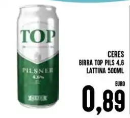 Al Discount Ceres birra top pils 4,6 lattina offerta