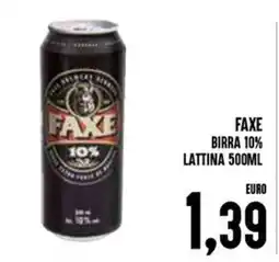 Al Discount Faxe birra 10% lattina offerta
