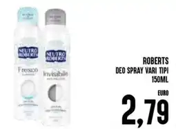 Al Discount Roberts deo spray offerta